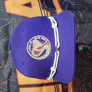 Findlay Hats Snapback Snake Purple Indigo White Bite Back Crown